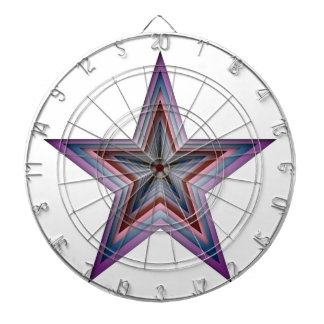 star abstract geometric art dartboard