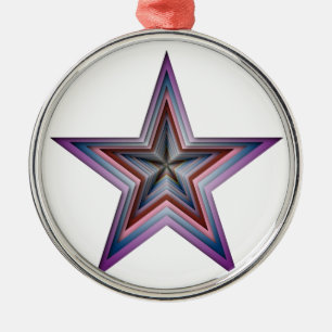 star abstract geometric art metal tree decoration