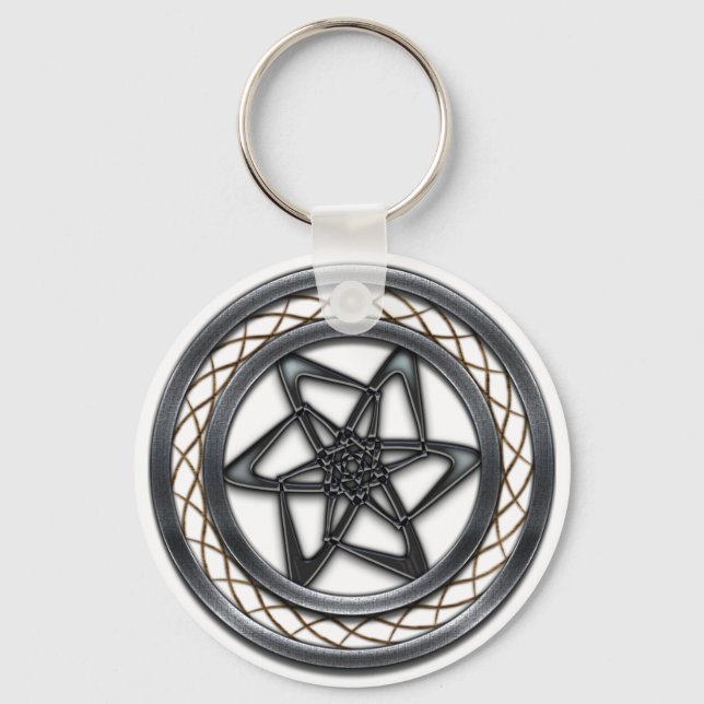 Star Abstract Key Ring (Front)