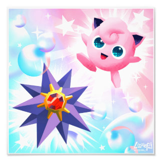 Star and bubble magic art print