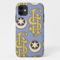 Star and Clef ecclesiastical wallpaper design