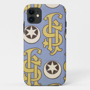 Star and Clef ecclesiastical wallpaper design iPhone 11 Case