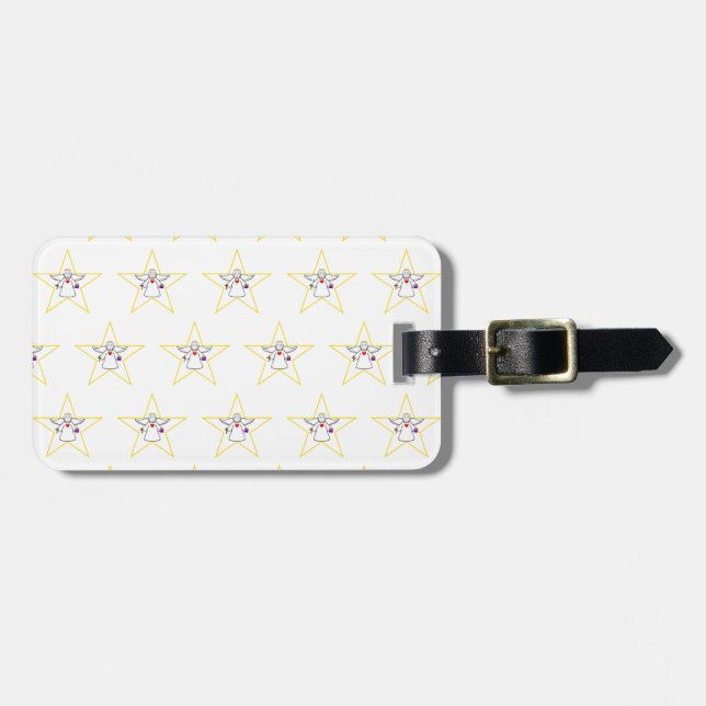 Star Angel Luggage Tag (Front Horizontal)