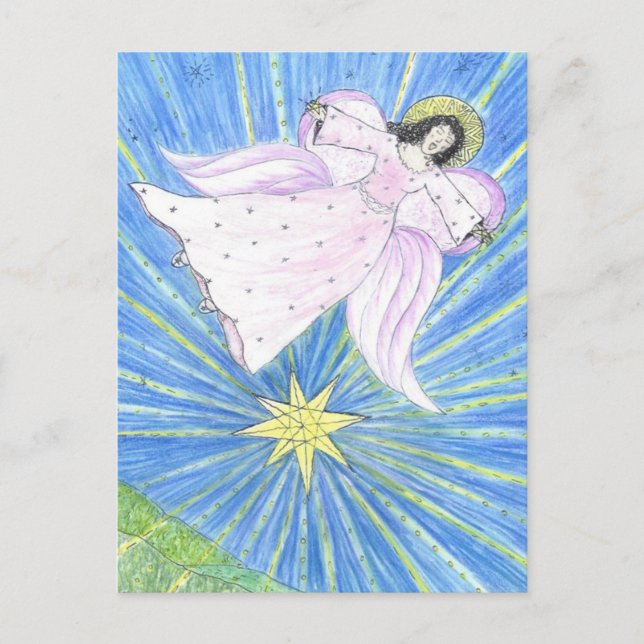 Star  Angel Postcard (Front)