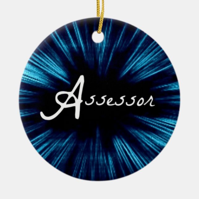 Star Assessor Ceramic Tree Decoration (Front)