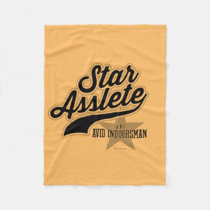 Star Asslete (Avid Indoorsman) Fleece Blanket