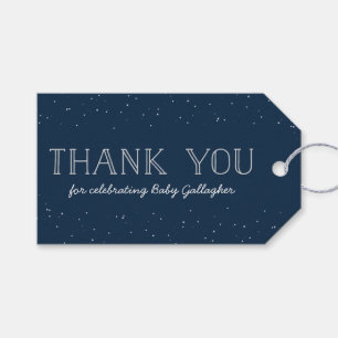 Star baby shower thank you gift tags