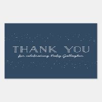 Star baby shower thank you sticker
