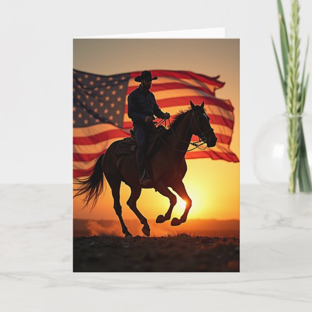 Star Banner Fathers Day Card (Front)