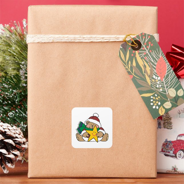 Star Bear Square Sticker (Creator Uploaded)