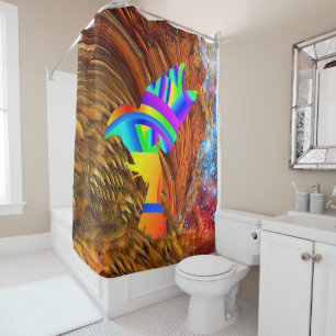Star Bird Shower Curtain