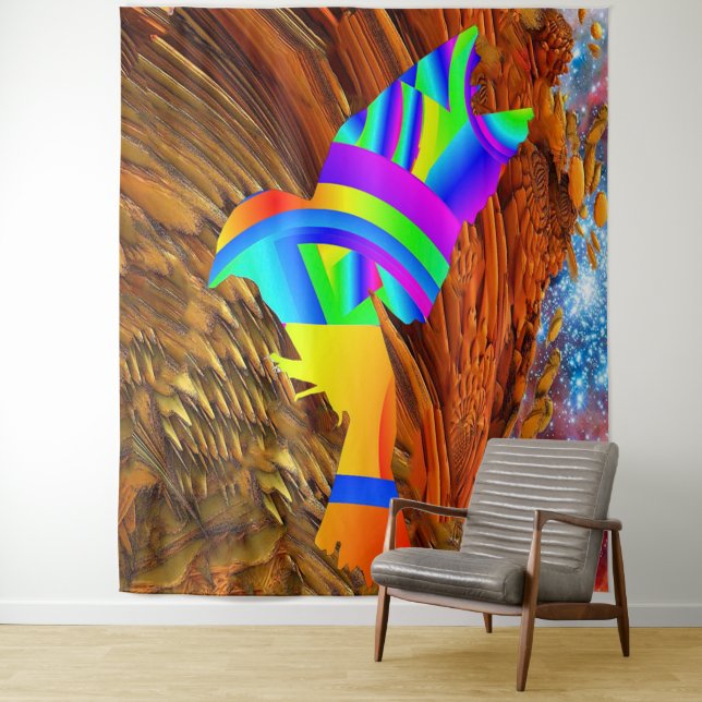 Star Bird Tapestry (In Situ)