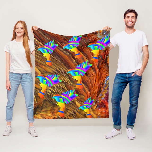 Star Birds Fleece Blanket  (In Situ)