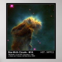 Star Birth Cloud M16 Hubble Telescope Photo