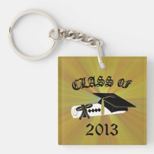 Star Burst Graduating Class Of Key Chain