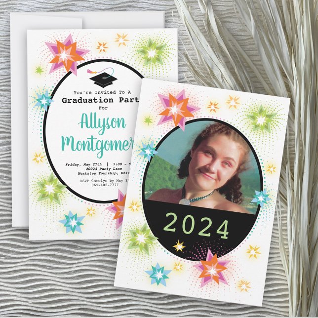  Star Burst Graduation Party Invitation (Creator Uploaded)
