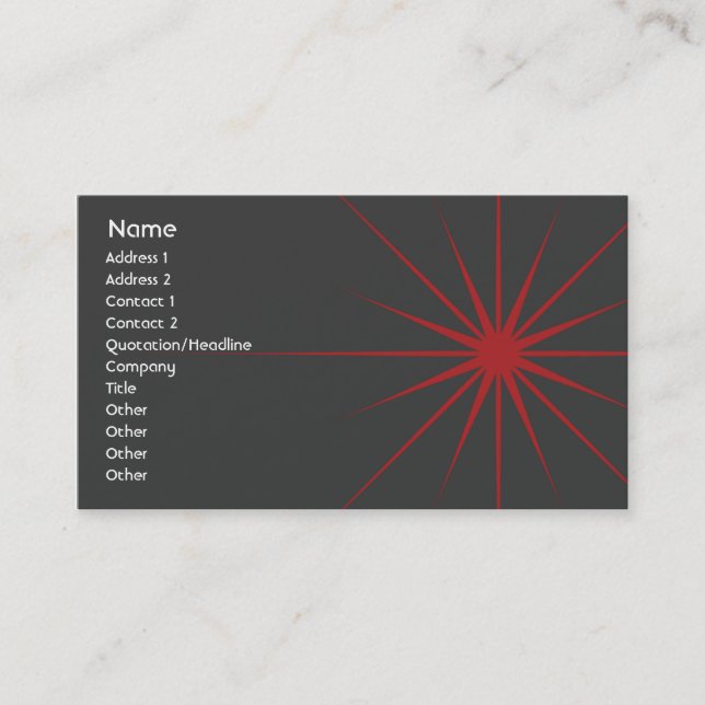 Star - Business Card (Front)