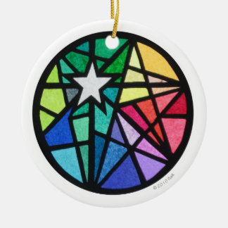 star ceramic tree decoration