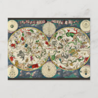 Star Chart Celestial Map Vintage Astronomy