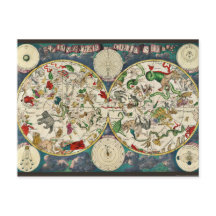 Star Chart Celestial Map Vintage Astronomy