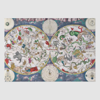 Star chart tissue paper