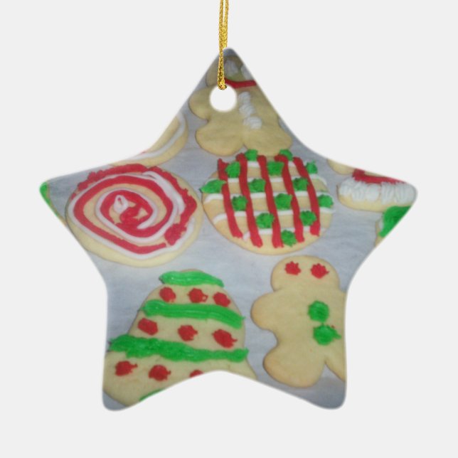 Star christmas cookie ornament (Front)