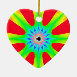 Star Christmas Fractal Ceramic Tree Decoration