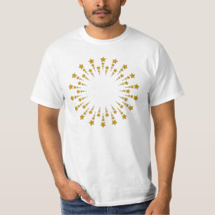 Star Circle gold I + your backgr. & ideas T-Shirt
