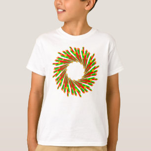 Star Circle Rays coloured I + your backgr. & ideas T-Shirt