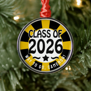 Star Class of 2026 Graduation Metal Tree Decoration