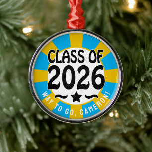 Star Class of 2026 Graduation Metal Tree Decoration