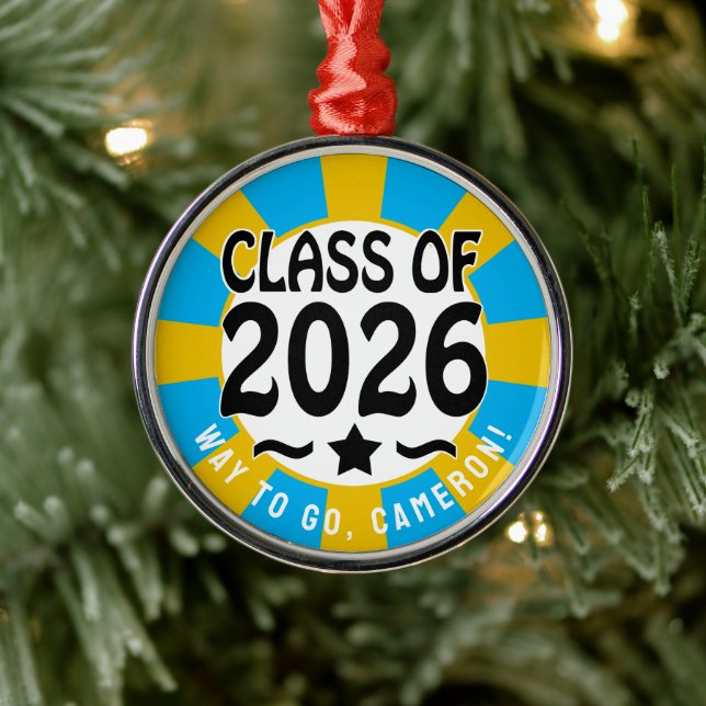 Star Class of 2026 Graduation Metal Tree Decoration (Tree)
