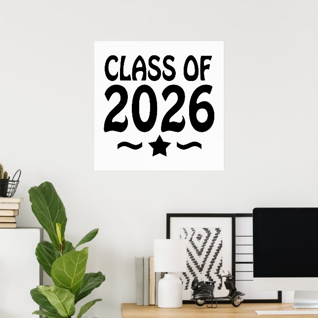 Star Class of 2026 Graduation Poster (Home Office)
