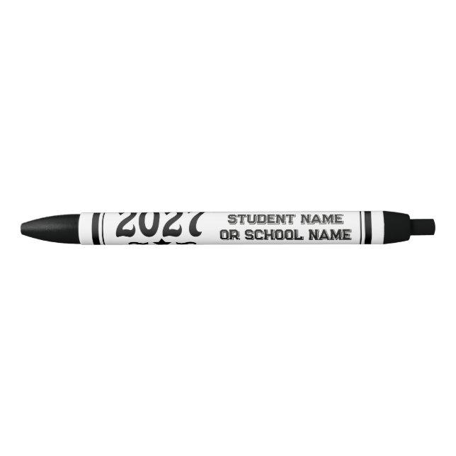 Star Class of 2027 Graduation  Black Ink Pen (Front)