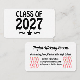 Star Class of 2027 Graduation Enclosure Card