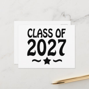 Star Class of 2027 Graduation Postcard