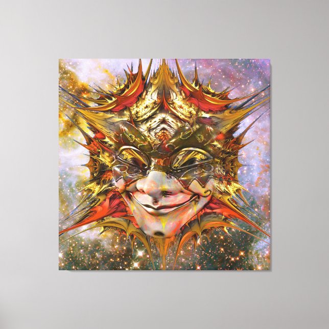 Star Clown Canvas Print (Front)