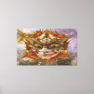 Star Clown Canvas Print