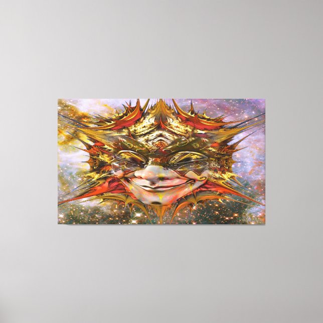 Star Clown Canvas Print (Front)