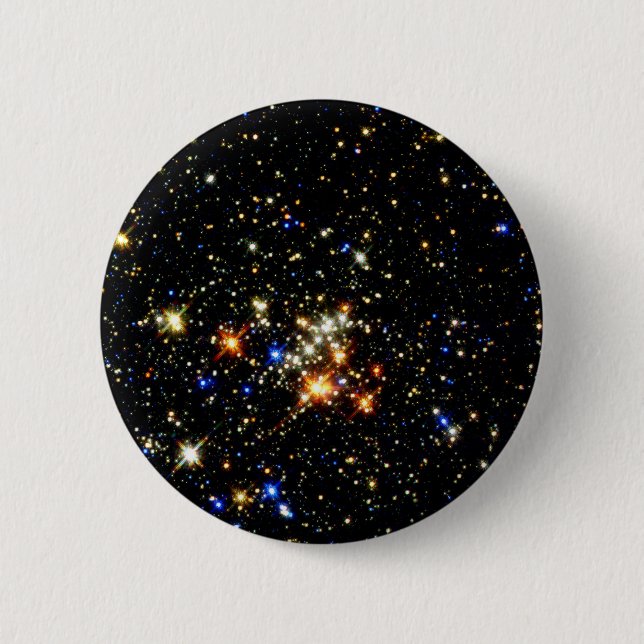 Star Cluster 6 Cm Round Badge (Front)