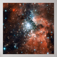 Star cluster bursts into life in new Hubble image