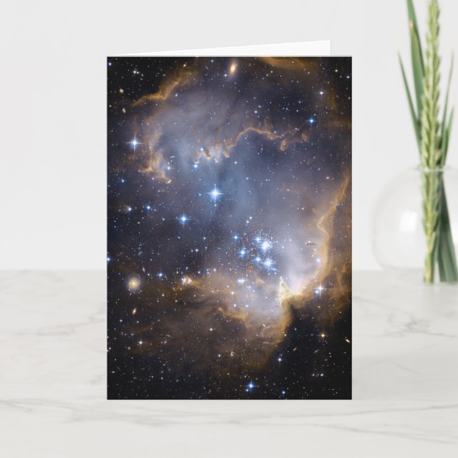Star Cluster N90 Hubble Space Card (Front)