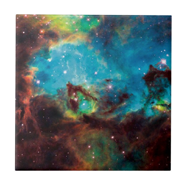 Star Cluster NGC 2074 Tarantula Nebula Space Photo Tile (Front)