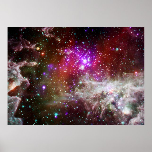 Star Cluster NGC 281 Pacman Nebula Poster (Front)