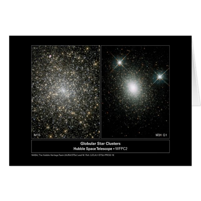 Star Clusters Hubble Telescope Photo (Front Horizontal)