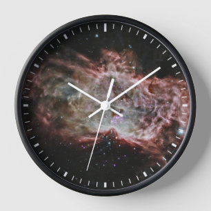 Star Clusters In The Center Of The Flame Nebula. Clock