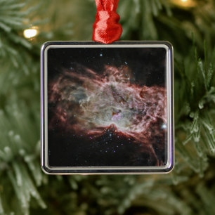 Star Clusters In The Center Of The Flame Nebula. Metal Tree Decoration