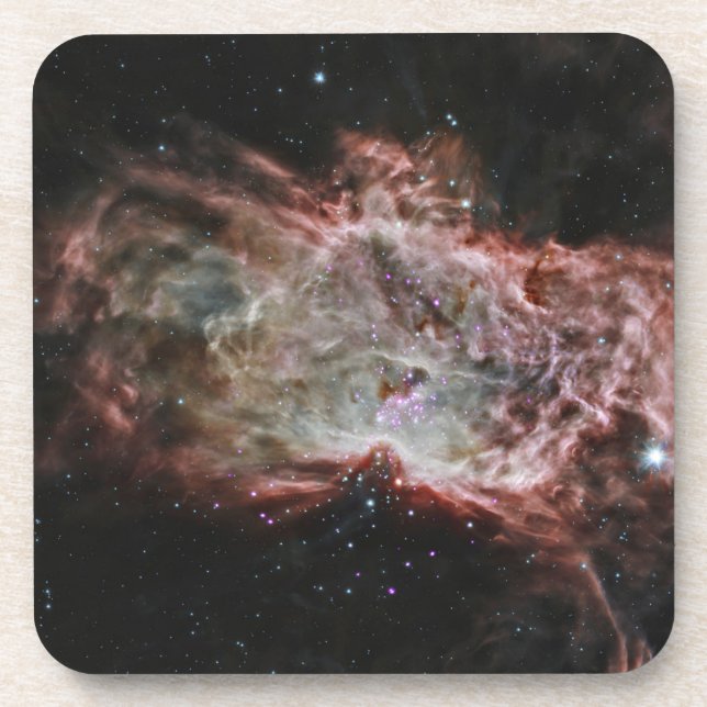 Star Clusters In The Centre Of The Flame Nebula. Coaster (Front)