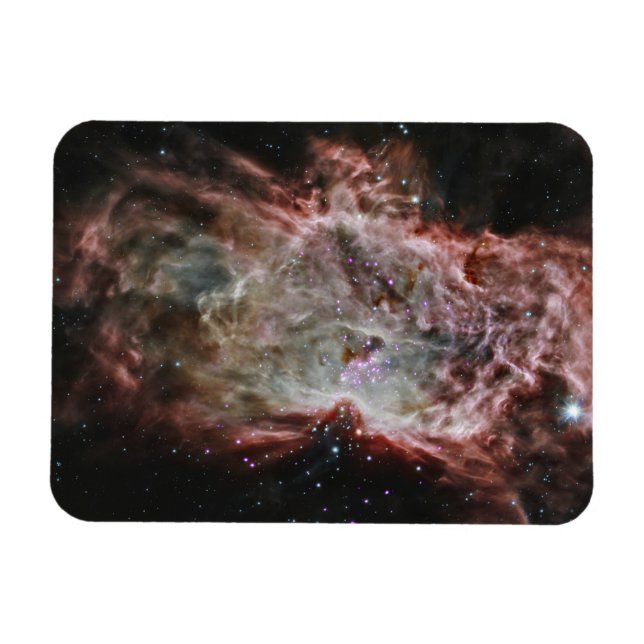 Star Clusters In The Centre Of The Flame Nebula. Magnet (Horizontal)