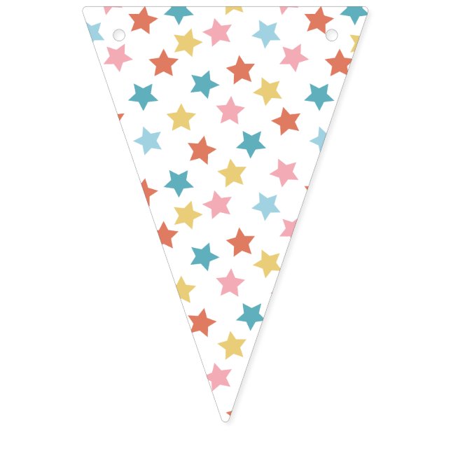Star Confetti (Retro) Bunting (First Flag)